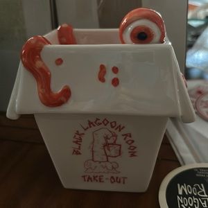 Black lagoon room, creature of the deep orange mug